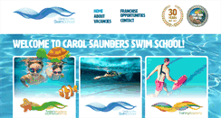 Desktop Screenshot of carolsaundersswimschool.co.uk